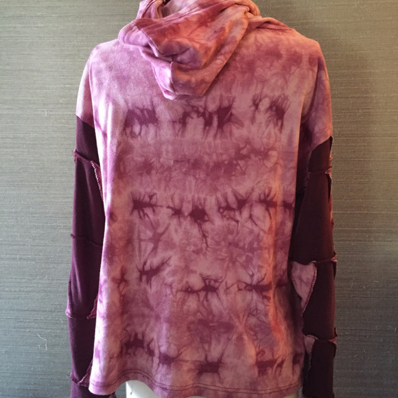 🧥Tie dye zipper hoodie, Size: XL, Light & Dark Pink🧥 - Picture 6 of 9